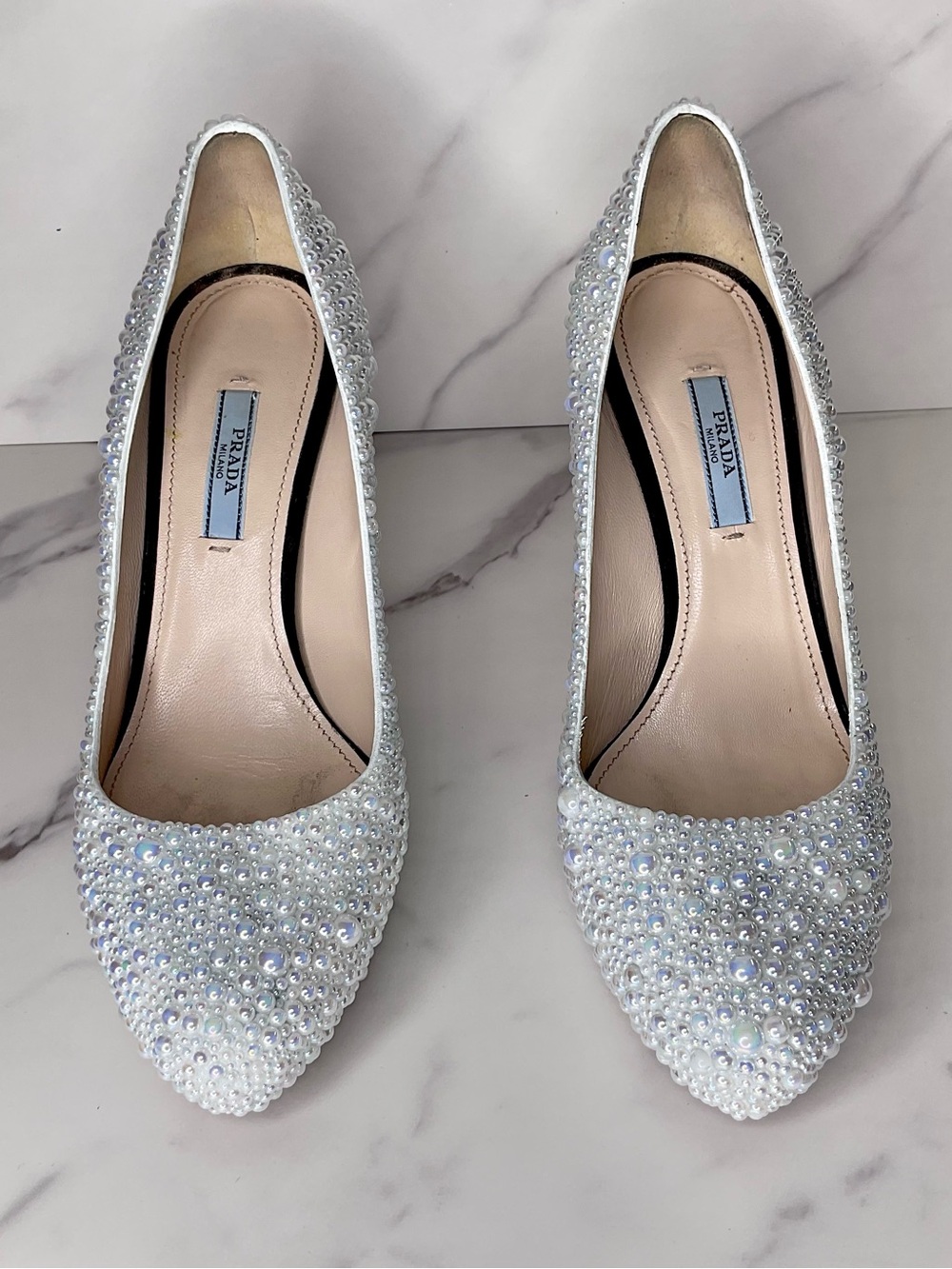 Prada Pumps covered in Pearls Size EU 38.5 / US 8.5